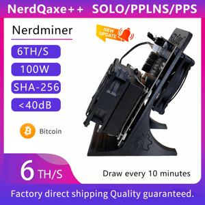 2026년 업그레이드된 NerdminerQaxe++ BTC 블록체인 추첨기, 해시레이트 4.8~6TH/s 공랭식 비트코인 채굴기
