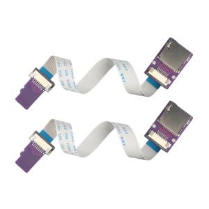 마이크로 SD 남성-여성용 유연한 연장 케이블, 교체 가능한 FFC 길이(3.9/7.9/15.7/23.6인치) 마이크로 SD 카드 연장 케이블 어댑터