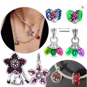 핫 참스 플라타 데 레이 925 실버 몬스터 액티비티 플라워 펜던트 비즈 오리지널 여성용 팔찌 뱅글 DIY 쥬얼리 선물