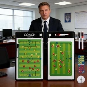 자석식 축구 전술 보드 휴대용 전략 보드 축구 훈련 경기 코치 장비