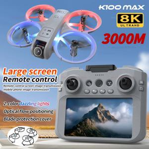 K100 MAX 미니 GPS 드론 8K HD 카메라 실시간 영상 전송 화면 제어 장애물 회피 항공 촬영 RC 쿼드콥터
