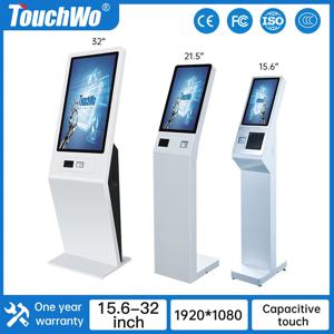 TouchWo 15.6/21.5/32인치 셀프서비스 결제 키오스크 머신 터치스크린 티켓/대기열/주문/안내 키오스크