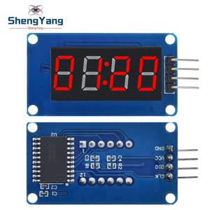 아두이노 7 세그먼트 디지털 LED 디스플레이 모듈, TM1637 4 비트, 0.36 인치 시계, 레드 양극 튜브, 4 직렬 드라이버 보드 팩