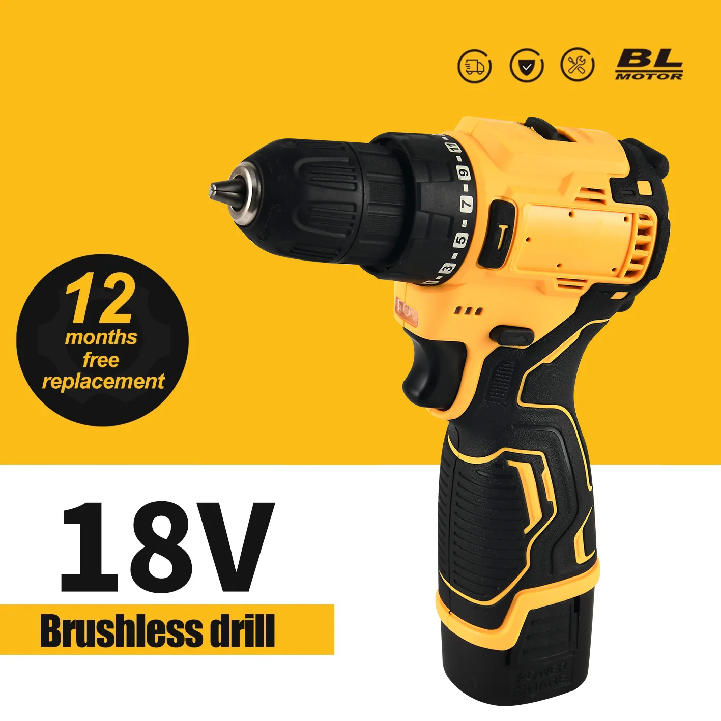 16.8V 브러시리스 전동 드릴 35NM 무선 드릴 미니 전동 드라이버 리튬 이온 배터리 가정용 전동 드릴