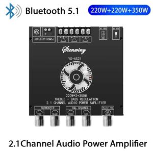 Bluetooth 디지털 증폭기 보드 220W+220W+350W 2.1 채널 TPA3251 고음역 조정 서브우퍼 오디오 모듈 YS-AS21 TPA3251