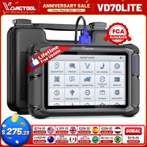 평생 무료 업데이트 VDIAGTOOL VD70Lite 자동차 스캐너 모든 시스템 차량 진단 31가지 리셋 기능 FCA 양방향 OBD2 스캐너