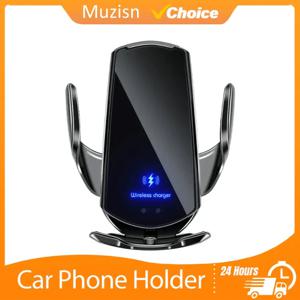 15W 자동차 자기 무선 충전기 아이폰에 대 한 자동 자동차 마운트 전화 홀더 삼성 적외선 유도 빠른 충전