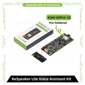 ReSpeaker Lite 음성 어시스턴트 키트 ESPHome 홈 어시스턴트 2 마이크 어레이(XIAO ESP32S3 사전 납땜됨), 모노형 밀폐형 스피커
