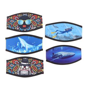 네오프렌 마스크 스트랩 커버 스쿠버 장비 남녀 공용 편안한 재사용 가능한 헤어 프로텍터 랩 다이빙 마스크 스트랩 네오프렌 커버