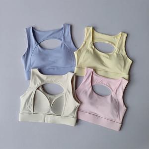 아름다운 뒤 스포츠 속옷 충격 방지 달리기 방지 처짐 요가 브래지어 고강도 훈련 탑 피트니스 의류 조끼