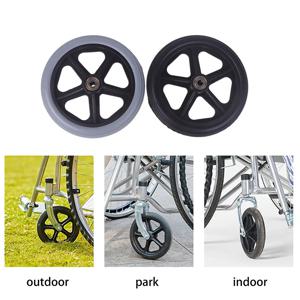 7 인치 분리형 고무 바퀴 헤비 듀티 휠체어 프론트 캐스터 쇼핑 카트 휠 휠체어 교체