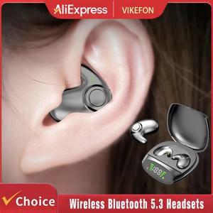 무선 스포츠 블루투스 헤드폰 Highend Tws 듀얼 이어 슬립 인 이어 Md538 미니 무통 통화 소음 차단 얇은 헤드폰