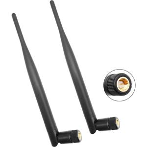 2PCS 고이득 6dBi 2.4G 5.8G 전방향 고무 막대 안테나 접이식 WiFi 블루투스 안테나 SMA 남성용 무선 라우터용
