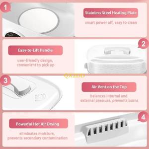 QX2D 효율적인 유아 우유병 토스터기 살균기 조합 위생 건조 기술 정확한 열 유지 220V 사용