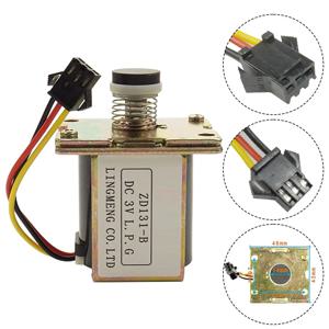 온수기 DC 3V ZD131-B 솔레노이드 밸브 금속 자흡식 솔레노이드 밸브 대부분의 가스 온수기 액세서리 46*43mm