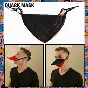 3D 동물 마스크, 움직이는 재미있는 통기성 좋은 편안한 동물 입 얼굴 가리개 (새/늑대/개/오리부리 모양)