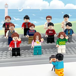 어린이 블록 장난감 미니 피규어 인간형 인형 만화 캐릭터 생일 선물 교육용 놀이 세트