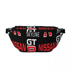 크로스바디 허리 가방 탑 어메이징 GTR 스카이라인 남성 여성 조절 가능한 패니 팩 여행 러닝 머니 폰 파우치 가슴 가방