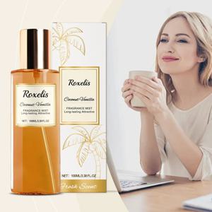 코코넛 바닐라 로맨틱 바디 미스트 - 신선하고 우아한 향, 오래 지속되는 자연스러운 향기, 휴대용 데일리 니치 향수