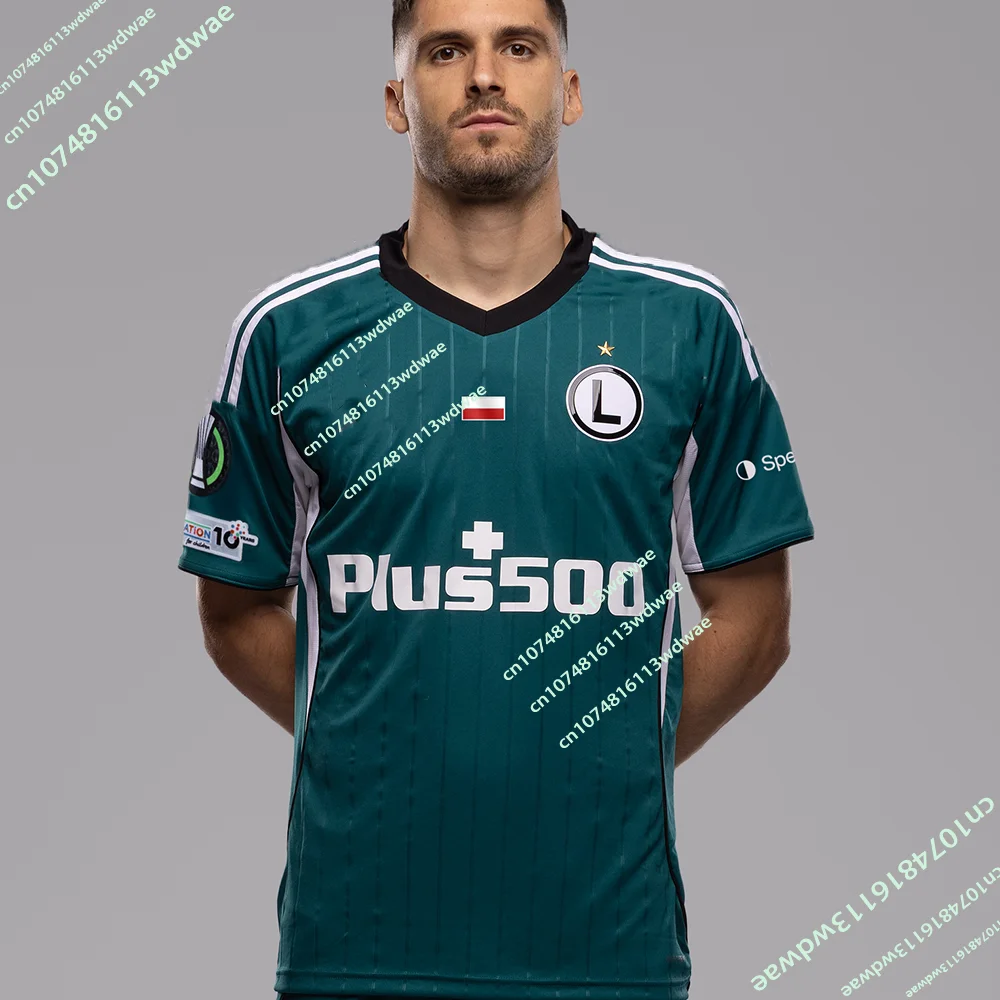 새로운 2026 최신 폴란드 슈퍼 축구팀 남성용 저지 폴란드 레지아 바르샤바 속건성 축구 유소년 훈련 팬 티셔츠