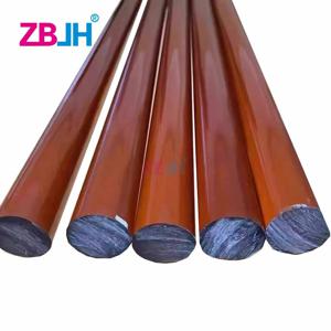 직경 55mm * 1m 앰버색 PEI 막대 정전기 방지 폴리에테르이미드 스틱 (순수 원료)