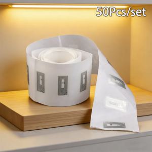 프로그래밍 가능한 NFC 태그 50개 - Ntag213 스티커 11x21mm, DIY 프로젝트, 스마트 마케팅 또는 자산 추적을 위한 13.56MHz 주파수