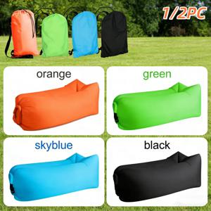 LUSQI 1/2PC 야외 캠핑 해변 여행용 풍선 소파 빠른 팽창 접이식 가정용 가구