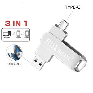 Bliksem TYPE-C 플래시 드라이브 OTG 32GB 64GB 고속 USB2.0, 컴퓨터 휴대폰용, 3 인 1 USB 금속 미니 펜 드라이브, 32GB USB 64GB