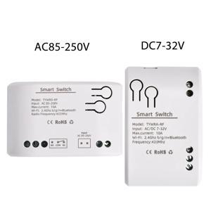 1CH Tuya 스마트 원격 제어 무선 Wifi 스위치 모듈 DC7-32V AC85-250V 2200W RF 수신기 10A WiFi 릴레이 DIY