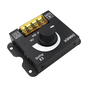 DC 12V-24V LED 조광기 스위치 30A LED 단색 컨트롤러 램프 스트립 단색 램프 용 PWM 디지털 무단 조광