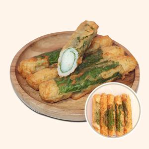 [산아푸드] 깻잎 수제 어묵바 5개입 핫바 캠핑 술안주 아이 간식