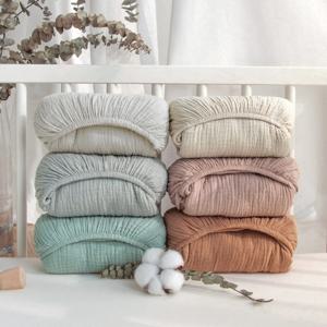 아기 침대 장착 시트 매트리스 보호대 커버 소년 소녀 유아 필수 용품을위한 일반 색상 보호 슬리브