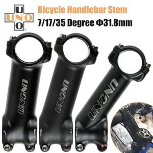 UNO MTB 자전거 스템-7 17 35 도 초경량 알루미늄 합금 31.8mm 60 70 80 90 100 110 120 130mm 도로 자전거 스템 킹 합금
