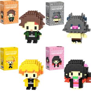 Deman Slayar Lega kimetsu no yaibe 빌딩 블록 Tomioka Giyuu 피규어 Kamado Tanjirou 일본 애니메이션 빌딩 블록 for kids