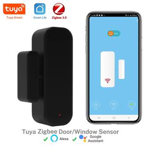 Tuya Zigbee 3.0 도어 센서 창 센서 스마트 홈용 접촉 센서 Smart Life APP 원격 제어 Alexa와 호환 가능