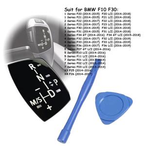 BMW 3 시리즈 F30 LCI (2014-2018) F36 F10 X3 X4 기어 변속 노브 패널용 자동차 기어 변속 레버 업그레이드 액세서리