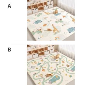 200x180x2cm XPE 아기 어린이 놀이 매트 크롤링 매트 운반 가방이있는 대형 접이식 방수 Playmat 유아 바닥 매트