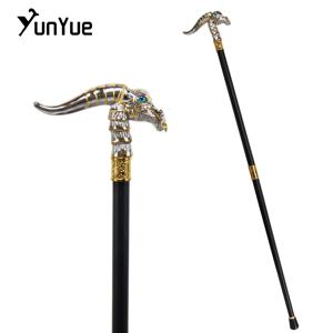 공룡 패션 금속 지팡이 코스프레 영화 소품 파티 장식용 지팡이 신사 우아한 예술 컬렉션 지팡이