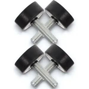 4pcs 조정 가능한 고무 피트 가구 레벨러 25mm M8 나사 헤비 듀티 미끄럼 방지 충격 흡수 테이블 다리 보호대