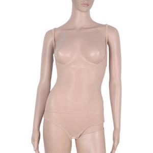 여성 밸리 댄스 점프수트 심리스 캐미솔 스킨 컬러 시스루 메쉬 바디수트 탑 트레이닝 베스트 여성 댄스 속옷 ﻿ ﻿