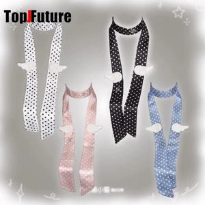 밀레니엄 Y2K 스파이시 걸 윙 웨이브 포인트 스카프 봄 여름 고급스러운 느낌의 일본 및 한국식 넥 헤드밴드