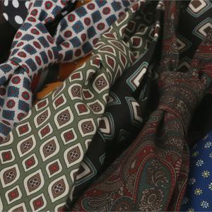 남성용 빈티지 프린트 넥타이 캐주얼 연회용 꽃무늬 넥타이 신사 턱시도 정장 그라바타 슬림 크라바트