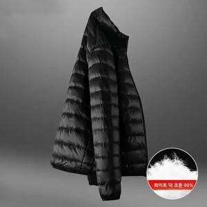 안티시즌 90 화이트 덕다운 코튼 재킷 스탠드 칼라 후드 따뜻한 겨울 아우터 레귤러 두께 롱 스타일 남성 코트