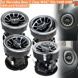 1/2/4개 자동차 앞쪽 대시보드 에어컨 통풍구 터보 에어컨 벤트 메르세데스 벤츠 V 클래스 W447 비토 A4478308502용