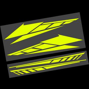 DIY 범용 오토바이 프론트 펜더 바디 반사 스티커 모토 스쿠터 바디 비닐 데칼 액세서리 야마하 혼다 존테스용