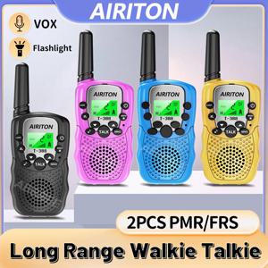 2PCS AIRITON T-388 어린이 워키 토키 어린이 3 마일 범위 양방향 수신기 전자 라디오 손전등 어린이 선물
