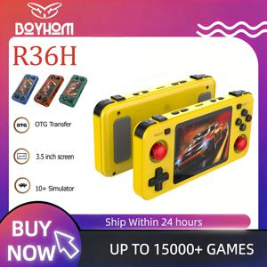 R36H ARKOS 레트로 휴대용 게임기 64G 128G 포켓 비디오 플레이어 3.5인치 IPS 화면 R36S 풍경 어린이 선물