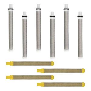 에어리스 스프레이 건 필터 60 메쉬 & 100 메쉬 교체용 10팩 고압 페인트 스프레이 건 액세서리 타이탄/바그너/스프레이용