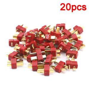 20Pcs Deans 스타일 T 플러그 남성/여성 커넥터 - RC 모델용 LiPo 배터리 연결 예비 부품