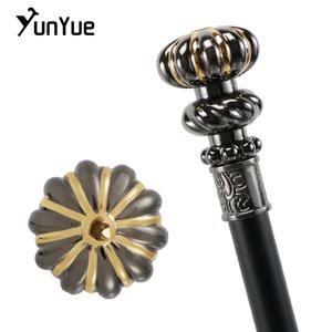 블랙 골드 펌킨 메탈 워킹 케인 (남성용) 패션 코스프레 영화 소품 워킹 스틱 파티 액세서리 신사 지팡이 93